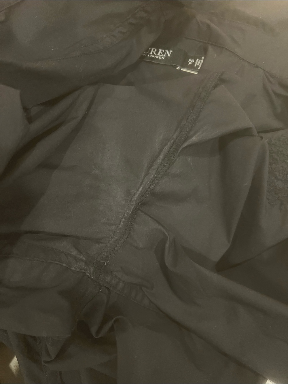 Ralph Lauren Black Long Sleeve Button-Down Shirt - Picture 6 of 8